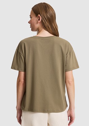 US POLO ASSN - Kadın Yeşil Comfort T-Shirt