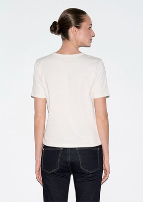 MAVİ - M1614067-70048 Kadın Beyaz Basic T-Shirt