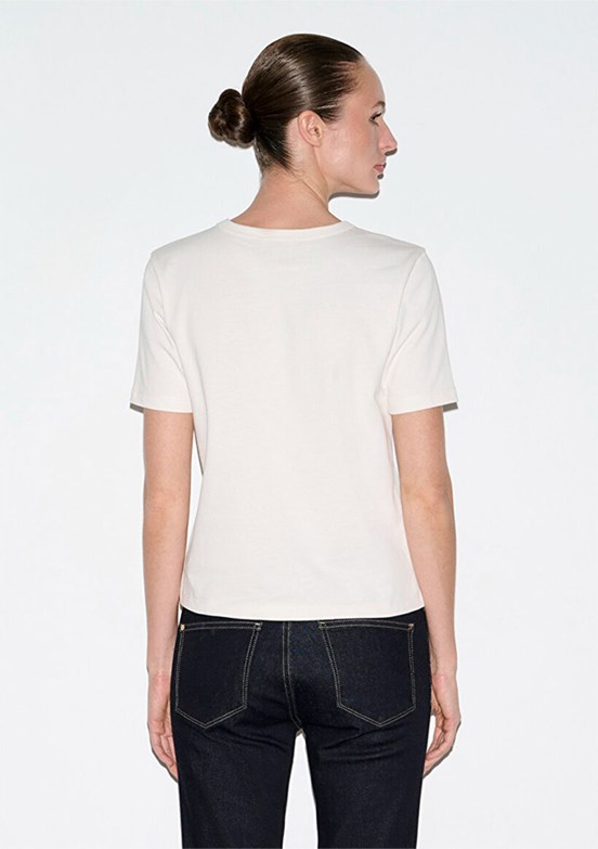 MAVİ - M1614067-70048 Kadın Beyaz Basic T-Shirt