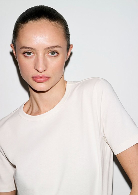 MAVİ - M1614067-70048 Kadın Beyaz Basic T-Shirt