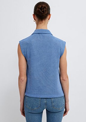 MAVİ M 1613952-70853 Kadın Çok Renkli Polo Yaka T-Shirt