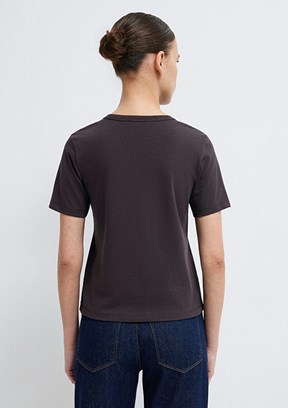 MAVİ - M1614067-88615 Kadın Kahverengi Basic T-Shirt
