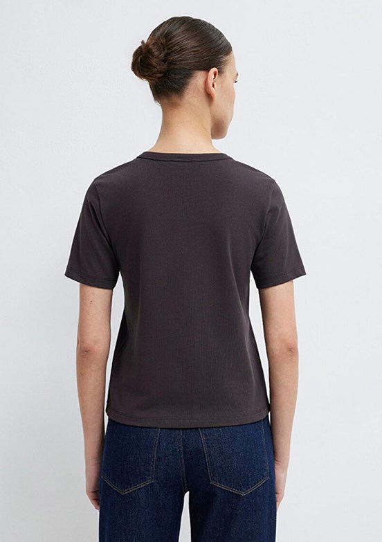 MAVİ - M1614067-88615 Kadın Kahverengi Basic T-Shirt