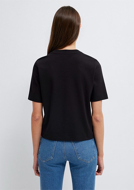 MAVİ - M1614218-900 Kadın Siyah Basic T-Shirt