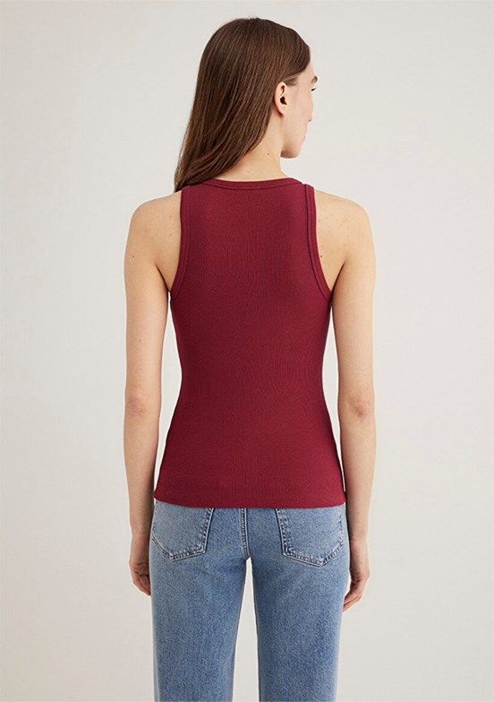 MAVİ - M1612462-70430 Kadın Bordo Basic T-Shirt