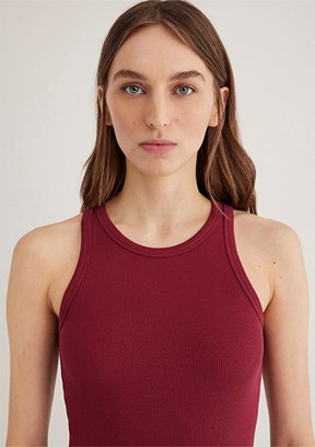 MAVİ - M1612462-70430 Kadın Bordo Basic T-Shirt