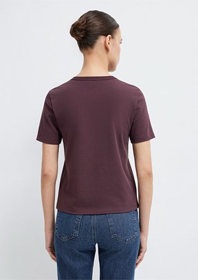 MAVİ - M1614067-70223 Kadın Kahverengi Basic T-Shirt