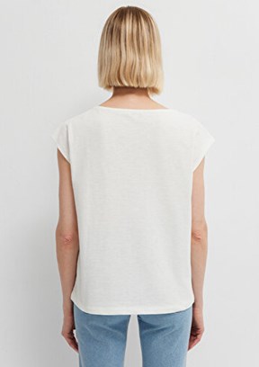 MAVİ M1613946-70057 Kadın Beyaz Kısa Kol T-Shirt