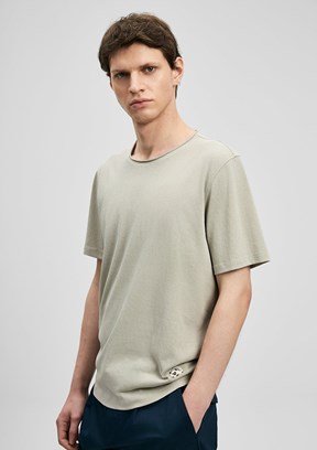 LUFİAN Junya - 111020312 Erkek Bej Baskılı T-Shirt