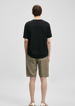 LUFİAN Junya - 111020312 Erkek Siyah Baskılı T-Shirt