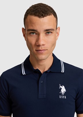 US POLO ASSN - Erkek Lacivert Polo Yaka T-Shirt