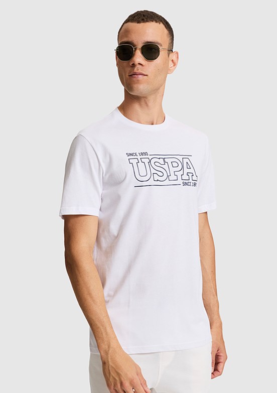 US POLO ASSN - Erkek Beyaz Kısa Kol T-Shirt