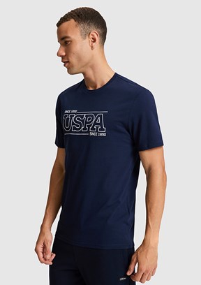 US POLO ASSN - Erkek Lacivert Kısa Kol T-Shirt