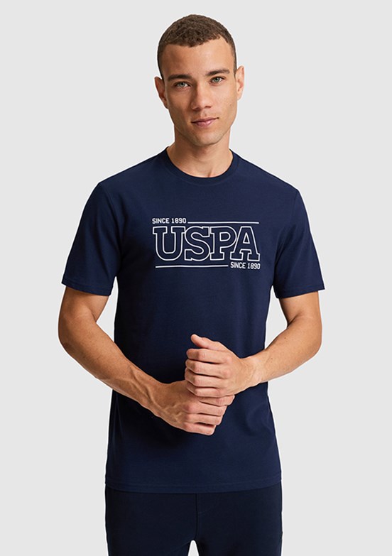 US POLO ASSN - Erkek Lacivert Kısa Kol T-Shirt