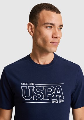 US POLO ASSN - Erkek Lacivert Kısa Kol T-Shirt