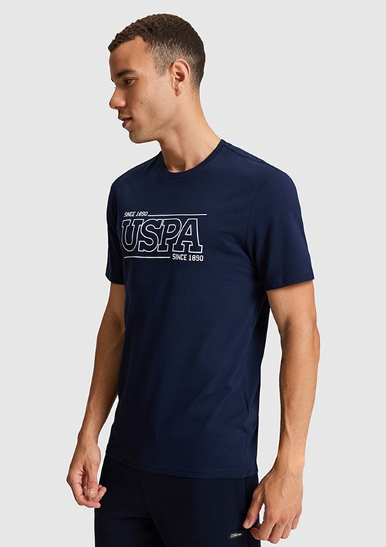 US POLO ASSN - Erkek Lacivert Kısa Kol T-Shirt