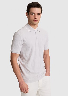 US POLO ASSN - Erkek Gri Polo Yaka T-Shirt
