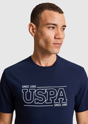 US POLO ASSN - Erkek Lacivert Kısa Kol T-Shirt