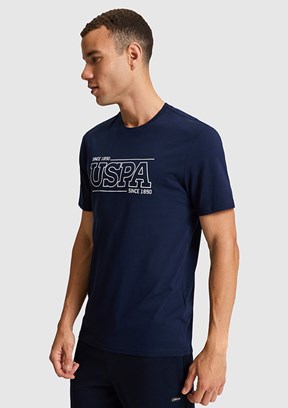 US POLO ASSN - Erkek Lacivert Kısa Kol T-Shirt