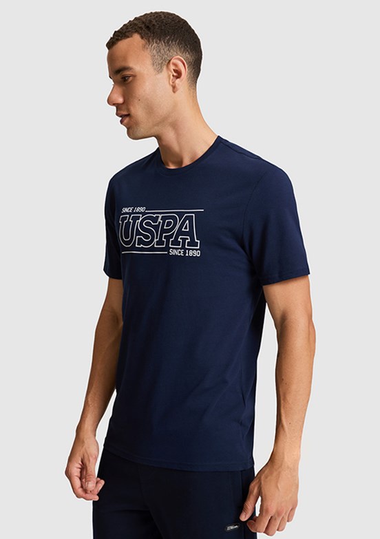 US POLO ASSN - Erkek Lacivert Kısa Kol T-Shirt