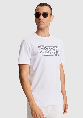 US POLO ASSN - Erkek Beyaz Kısa Kol T-Shirt