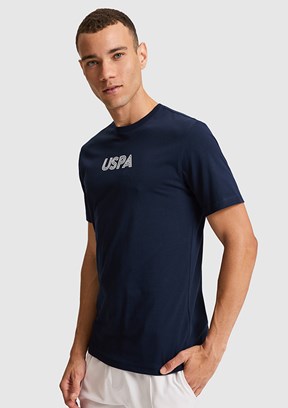 US POLO ASSN - Erkek Lacivert Kısa Kol T-Shirt