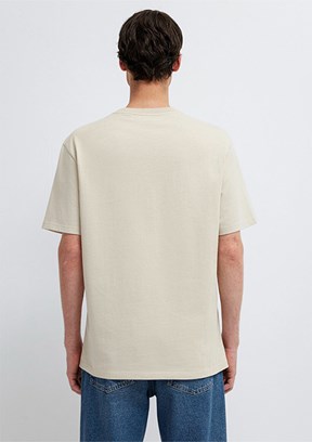 MAVİ - M0613209-70144 Erkek Bej Baskılı T-Shirt