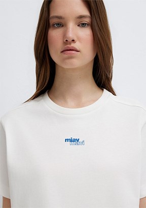 MAVİ - M1614091-70057 Kadın Beyaz Baskılı T-Shirt