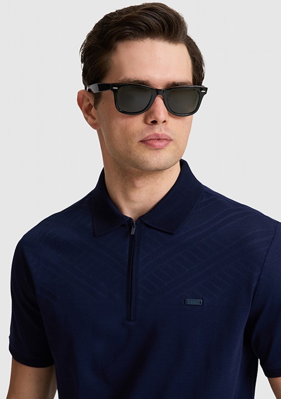 US POLO ASSN - Erkek Lacivert Polo Yaka T-Shirt