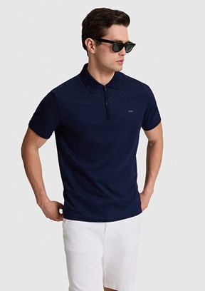 US POLO ASSN - Erkek Lacivert Polo Yaka T-Shirt