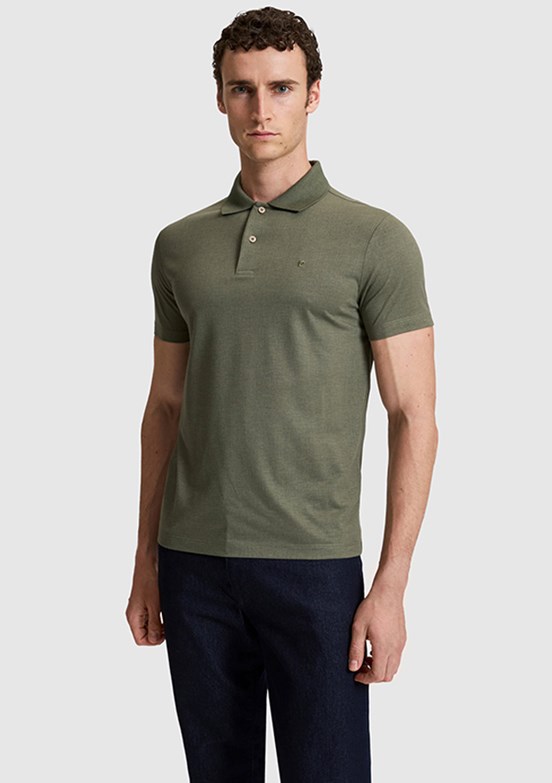 PİERRE CARDİN - Erkek Yeşil Polo Yaka T-Shirt