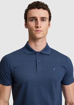 PİERRE CARDİN - Erkek Lacivert Polo Yaka T-Shirt
