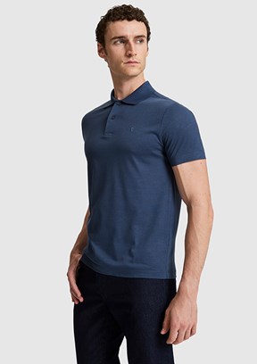PİERRE CARDİN - Erkek Lacivert Polo Yaka T-Shirt