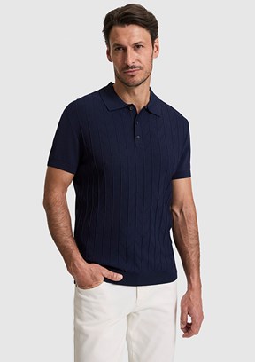 PİERRE CARDİN - Erkek Lacivert Polo Yaka Kazak