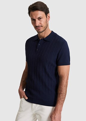 PİERRE CARDİN - Erkek Lacivert Polo Yaka Kazak