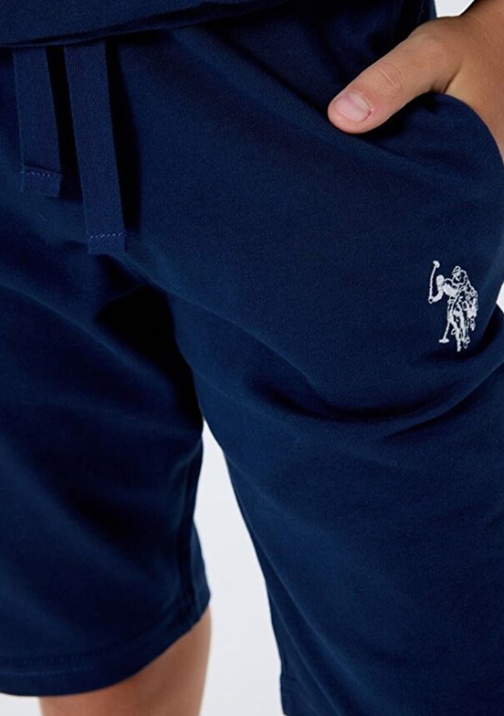 US POLO ASSN - Erkek Çocuk Lacivert Şortlu İkili Takım