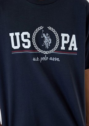 US POLO ASSN - Erkek Çocuk Antrasit Şortlu İkili Takım