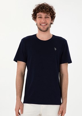 US POLO ASSN - Erkek Lacivert Basic T-Shirt