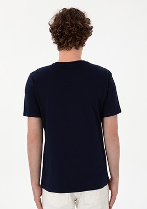 US POLO ASSN - Erkek Lacivert Basic T-Shirt