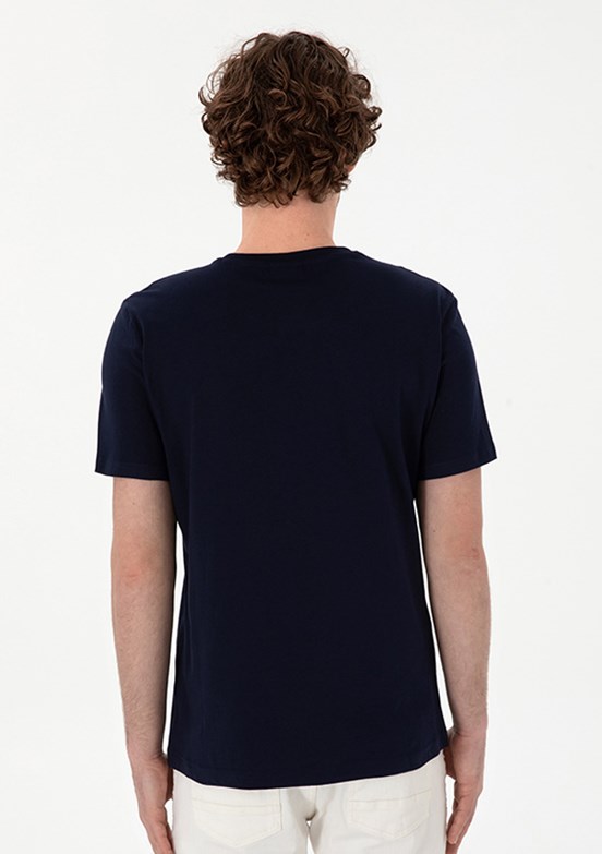 US POLO ASSN - Erkek Lacivert Basic T-Shirt