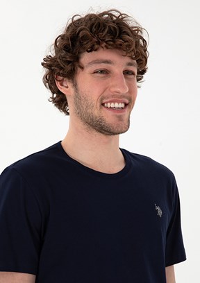 US POLO ASSN - Erkek Lacivert Basic T-Shirt