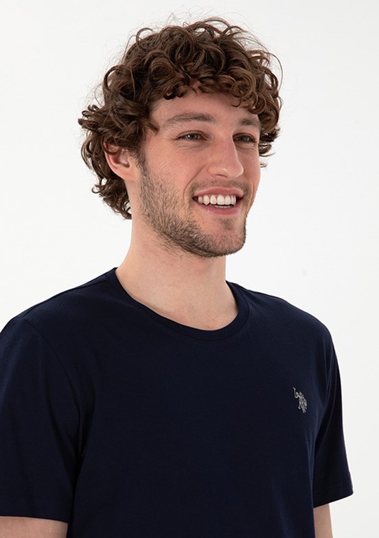 US POLO ASSN - Erkek Lacivert Basic T-Shirt