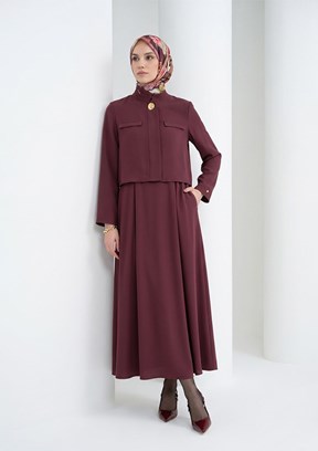 ARMİNE - 26YT616 Kadın Mor Takım Elbise