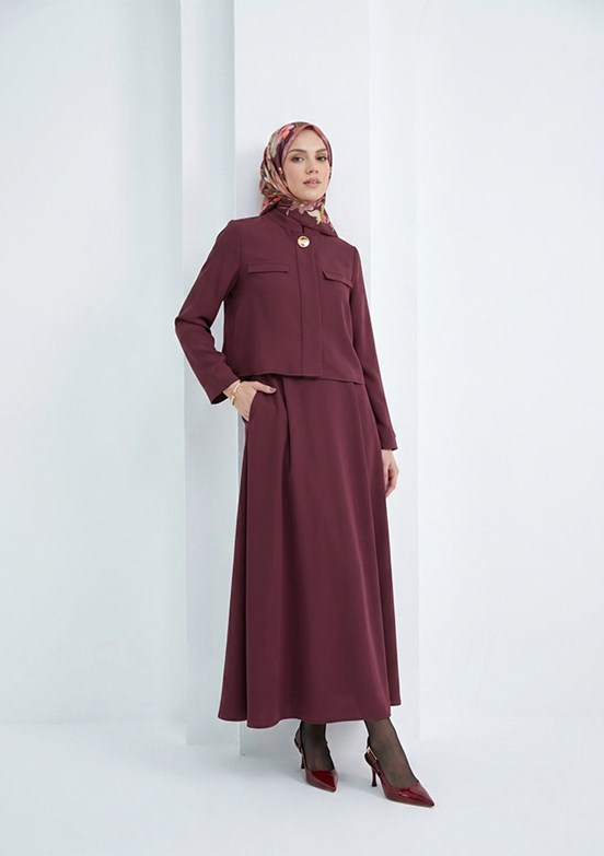 ARMİNE - 26YT616 Kadın Mor Takım Elbise