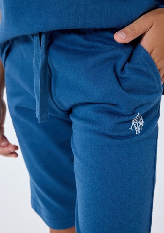 US POLO ASSN - Erkek Çocuk Lacivert Şortlu İkili Takım