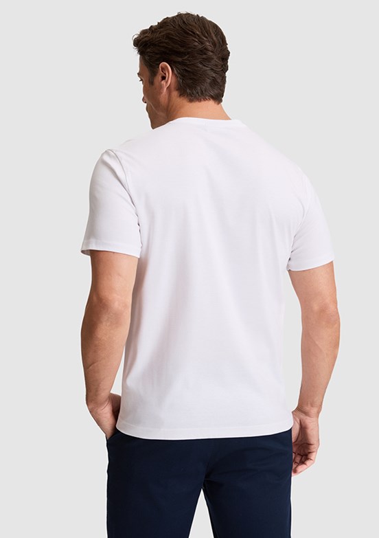 US POLO ASSN - Erkek Beyaz Basic T-Shirt