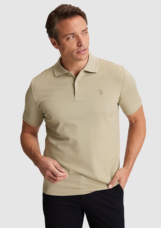 US POLO ASSN - Erkek Yeşil Basic T-Shirt