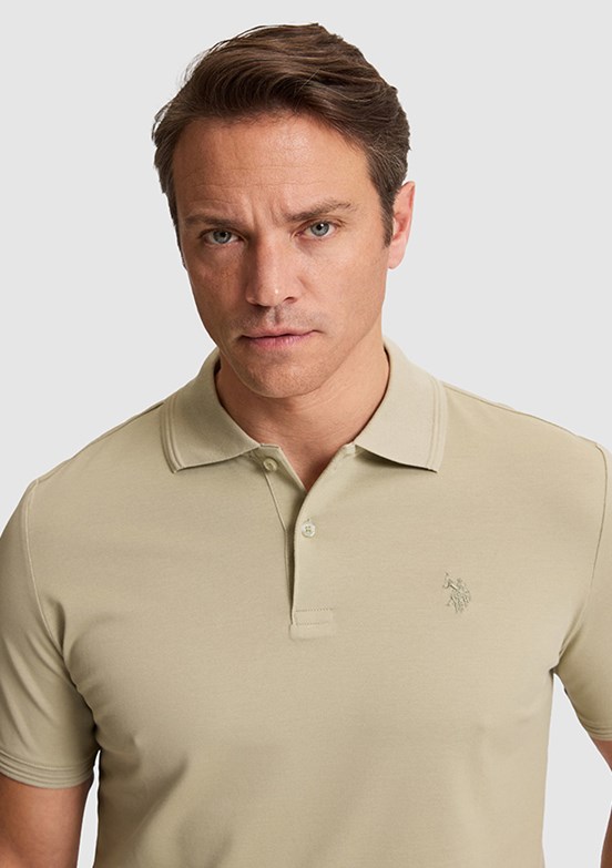 US POLO ASSN - Erkek Yeşil Basic T-Shirt