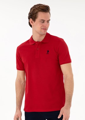 US POLO ASSN - Erkek Kırmızı Basic T-Shirt