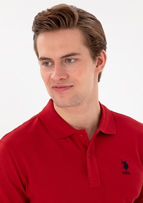 US POLO ASSN - Erkek Kırmızı Basic T-Shirt
